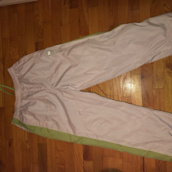 White and green windbreaker joggers - Picture 2 of 2
